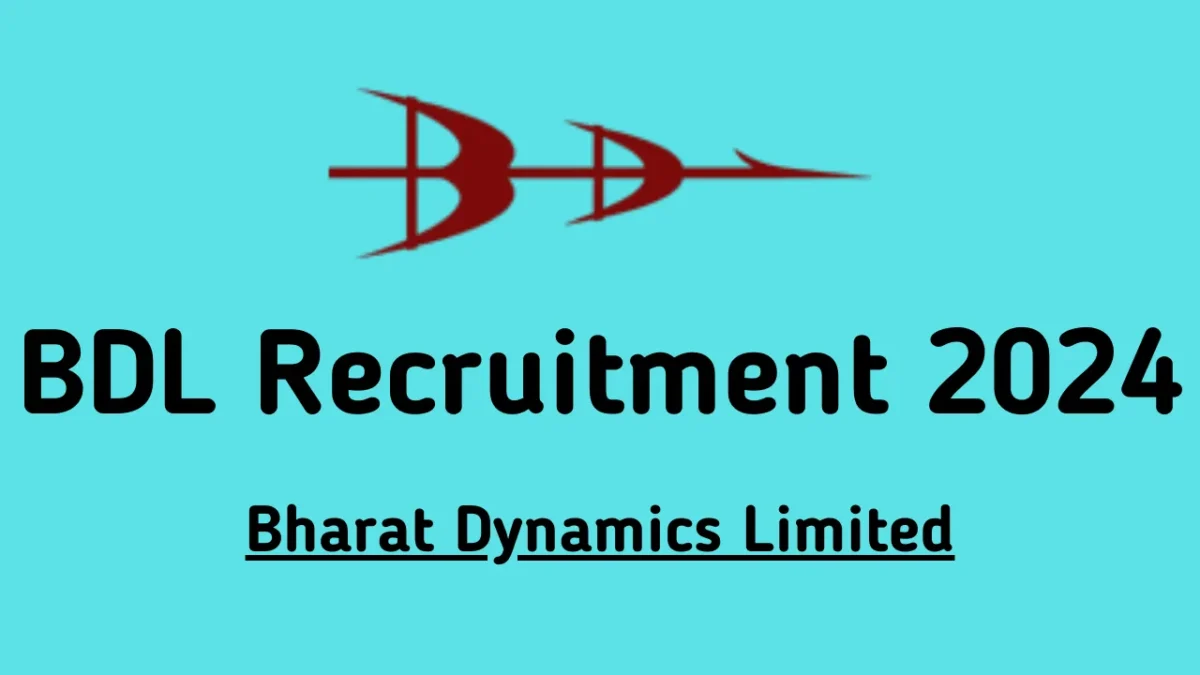 BDL Recruitment 2024